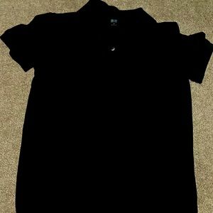 Basic black polo